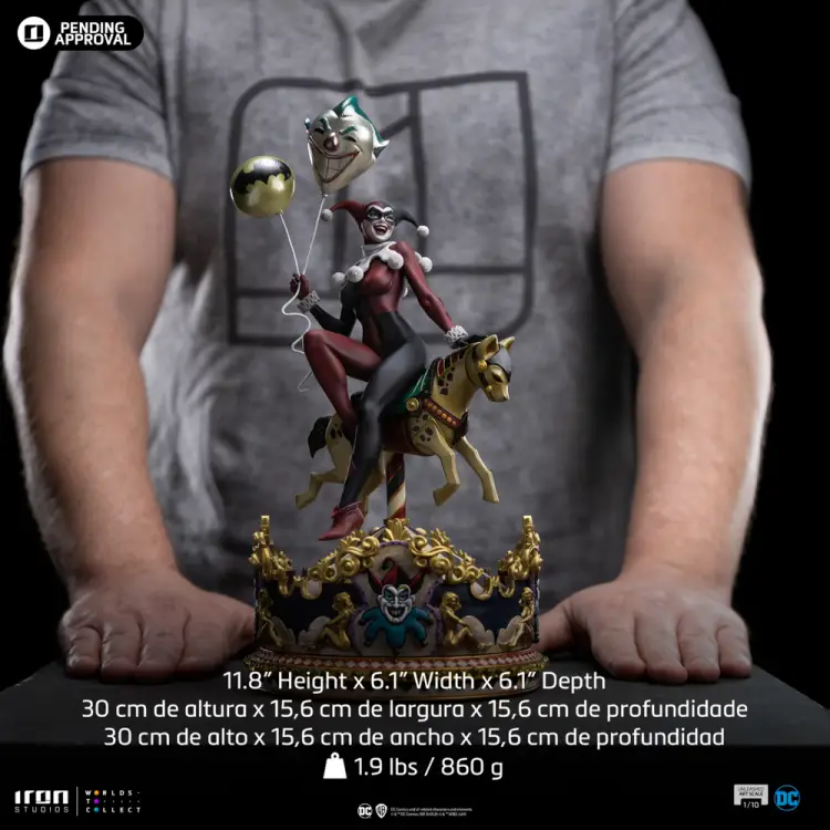 DC - Harley Quinn "Unleashed" - Statua artystyczna w skali 1/10 30 cm
