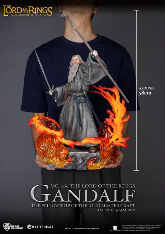 WŁADCA PIERŚCIENI - Gandalf - Statuetka Master Craft 58cm