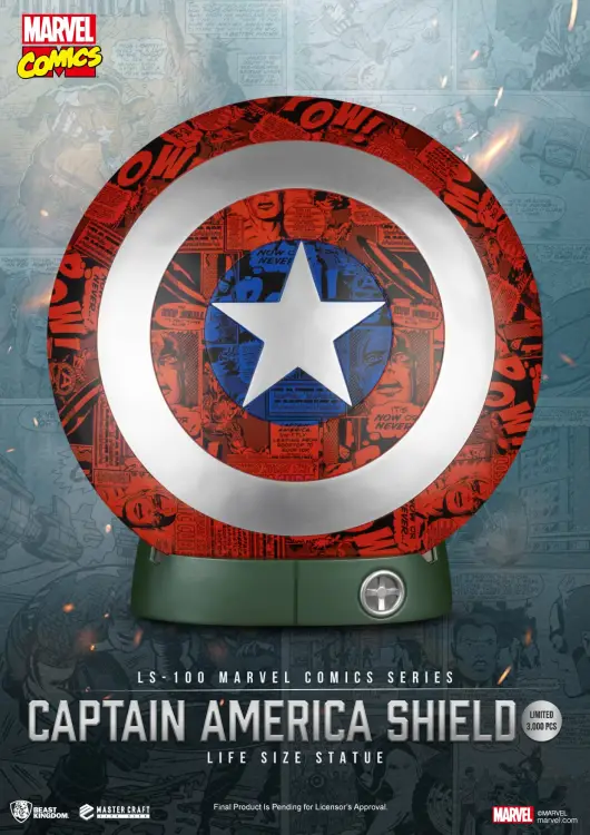 MARVEL - Kapitan Ameryka Tarcza - Statua naturalnej wielkości 64 cm