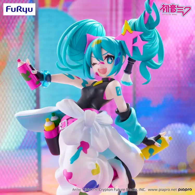 HATSUNE MIKU - Trio Try It Miku Paint Girl - Statuetka 23cm