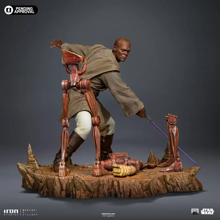 STAR WARS - Mace Windu - Statua artystyczna w skali 1/10 17,85 cm