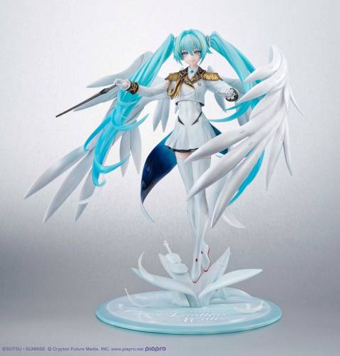 GUNDAM X HATSUNE MIKU - Lucra Miku x Wing Gundam Zero - Statua 27 cm