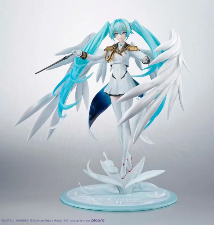 GUNDAM X HATSUNE MIKU - Lucra Miku x Wing Gundam Zero - Statua 27 cm