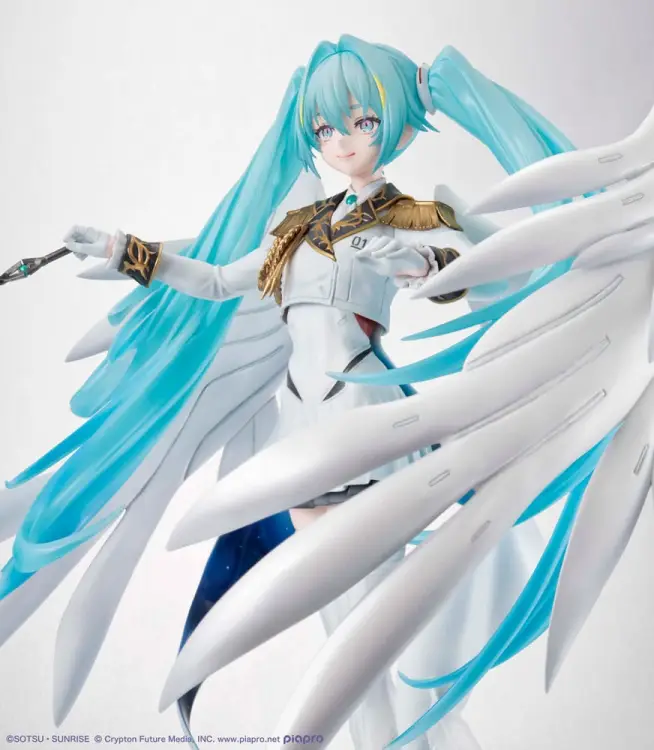 GUNDAM X HATSUNE MIKU - Lucra Miku x Wing Gundam Zero - Statua 27 cm