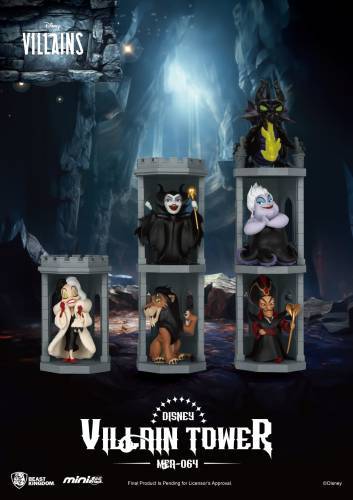 DISNEY VILLAINS - Tower Series - Zestaw 6 figurek w ślepym pudełku 11,5 cm