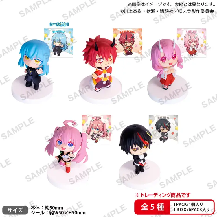 SLIME - figurka maskotki z kolekcji Nendoroid 5 cm (6 szt.)
