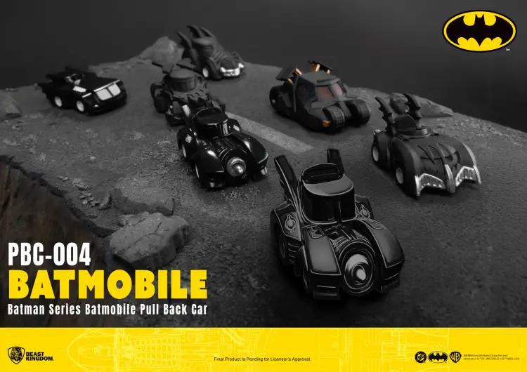 DC - Batman seria Batmobile Pull Back Car - Zestaw 6 figurek Blind Box 5cm