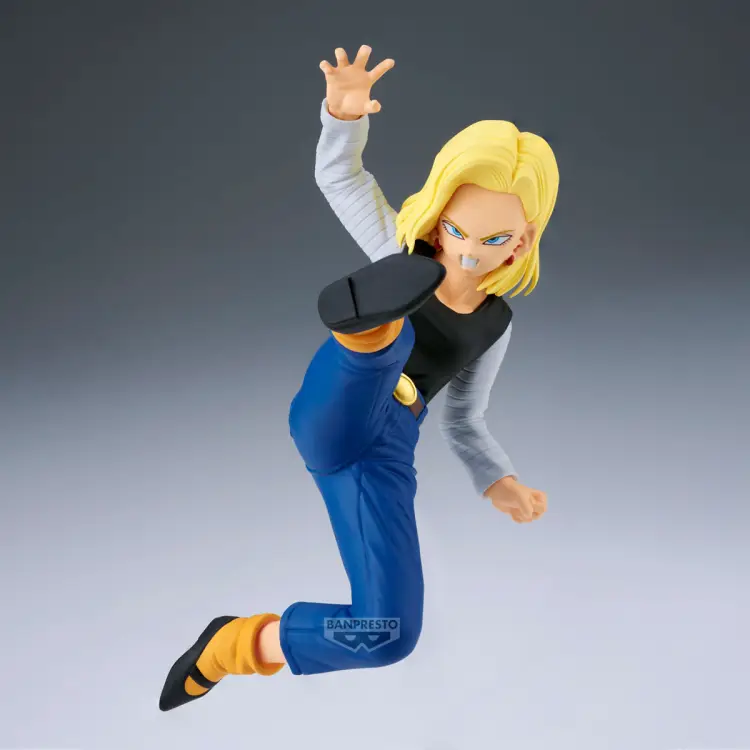 DRAGON BALL Z - Android 18 i Mr Satan - figurki do dopasowania 11 i 8 cm