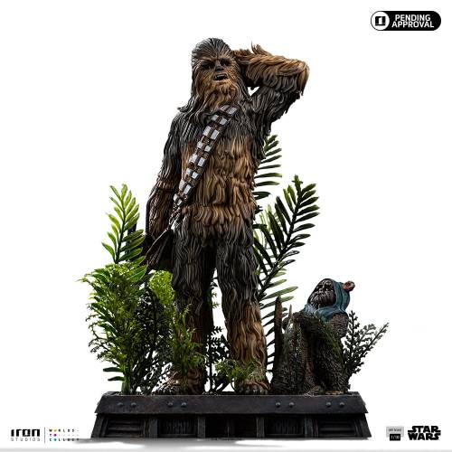 STAR WARS VI - Chewbacca & Tokkat - Statuetka artystyczna w skali 1/10 22,4 cm