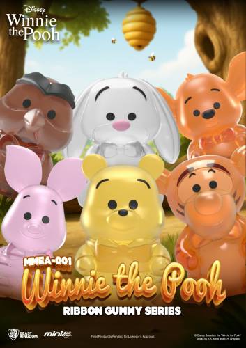 WINNIE THE POOH - Ribbon Gummy Series - Zestaw 24 figurek Blind Box 3,5 cm