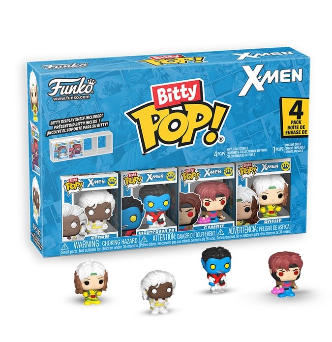 X-MEN - Bitty Pop 4 Pack 2,5 cm - Gambit z pościgiem