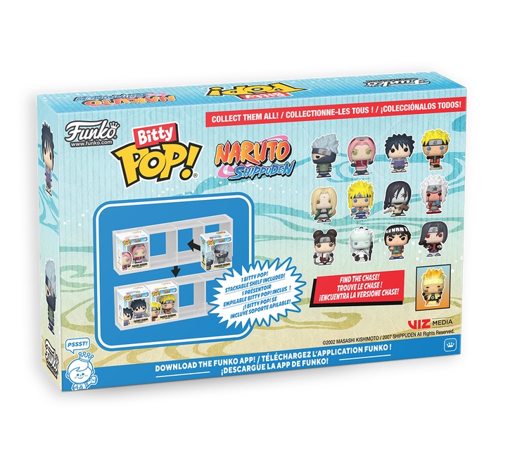 NARUTO SHIPPUDEN - Bitty Pop 4 Pack 2.5cm - Bitwy