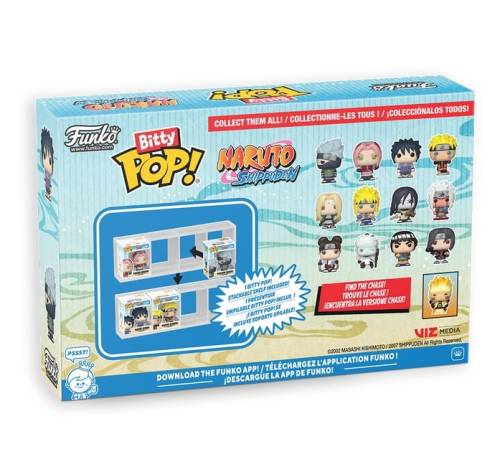 NARUTO SHIPPUDEN - Bitty Pop 4 Pack 2.5cm - Drużyna 2