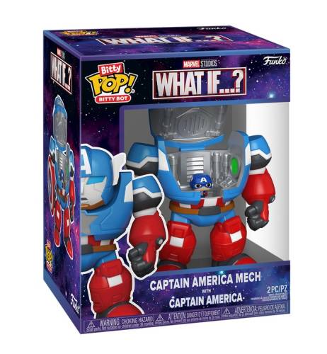 MARVEL - Bitty Bots - Kapitan Ameryka Mech z czapką