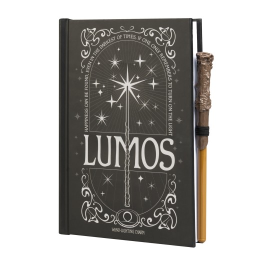 HARRY POTTER - Lomus - Lekki notatnik premium + pióro z różdżką