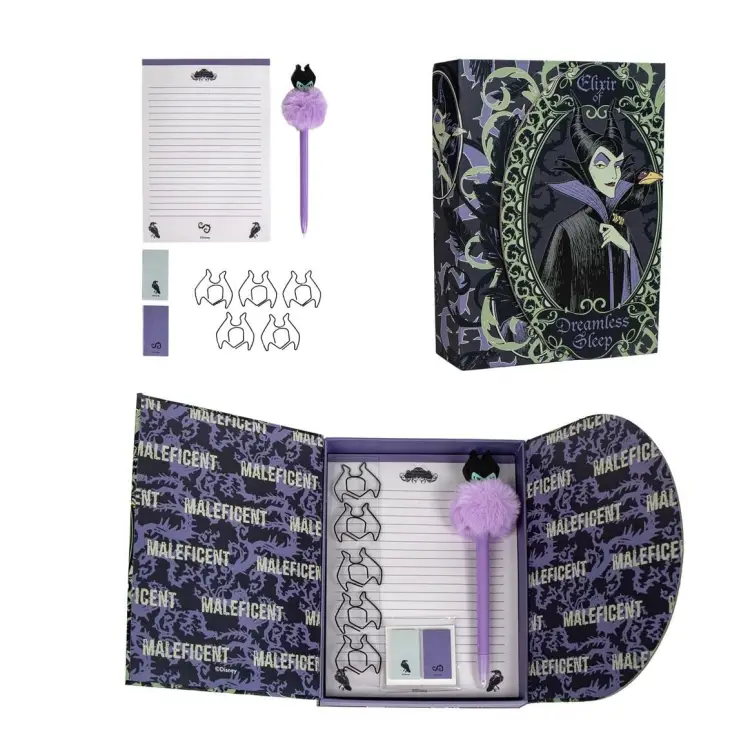 DISNEY VILLAINS - Maleficent - Pudełko na artykuły papiernicze - 9 szt.