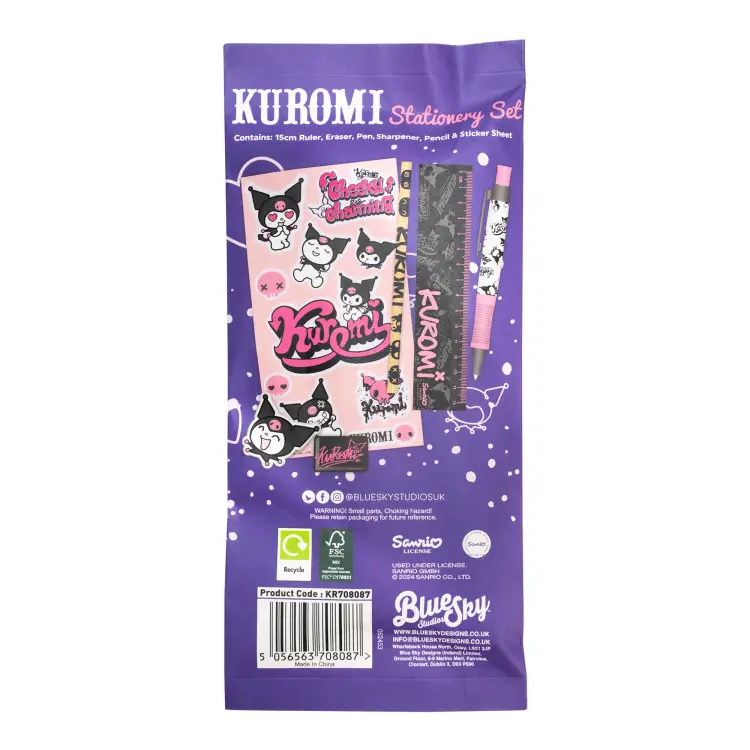 KUROMI - Zestaw artykułów piśmiennych