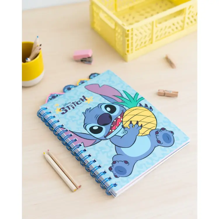 STITCH - Notatnik z przegródkami - Rozmiar A5