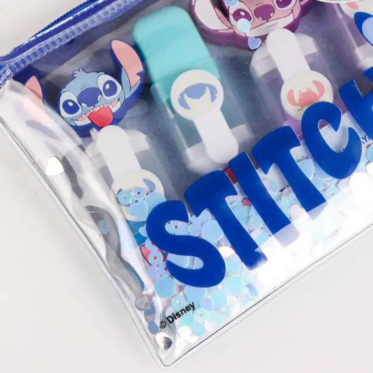 STITCH & ANGEL - Zestaw 4 mini zakreślaczy "głowa"