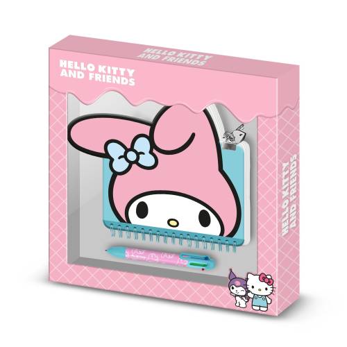 MY MELODY - Głowa - Pudełko upominkowe - Pamiętnik + Długopis