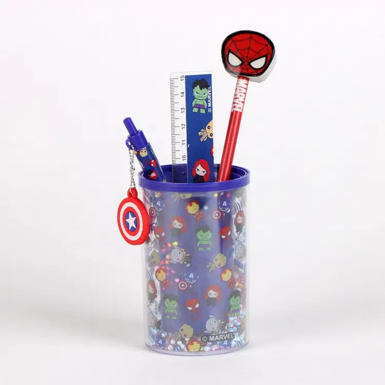 AVENGERS - Zestaw artykułów piśmiennych - Piórnik + 3 szt.