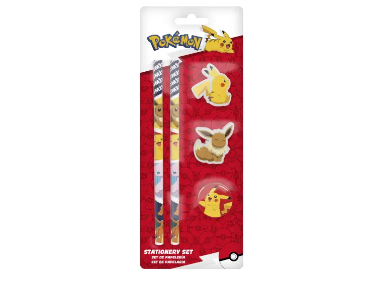 POKEMON - Zestaw artykułów piśmiennych - 5 szt.