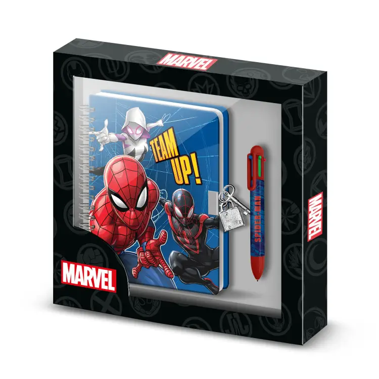 SPIDERMAN - pudełko upominkowe - pamiętnik + długopis