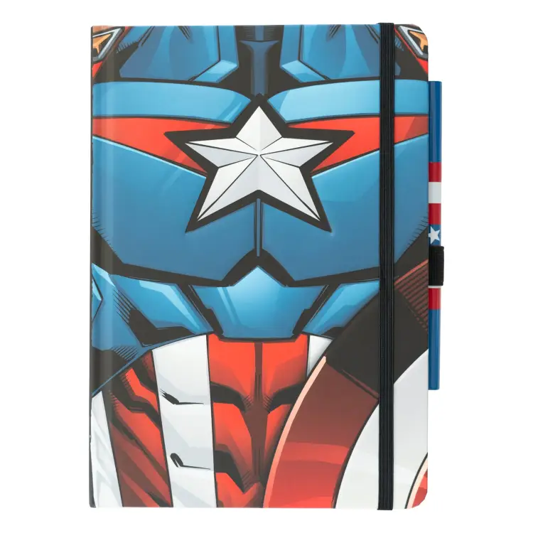 CAPTAIN AMERICA - notatnik A5 Premium + długopis
