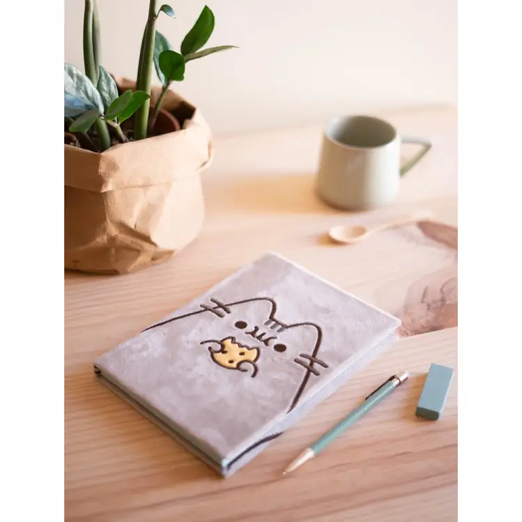 PUSHEEN - Premium Plush Notebook - Rozmiar A5