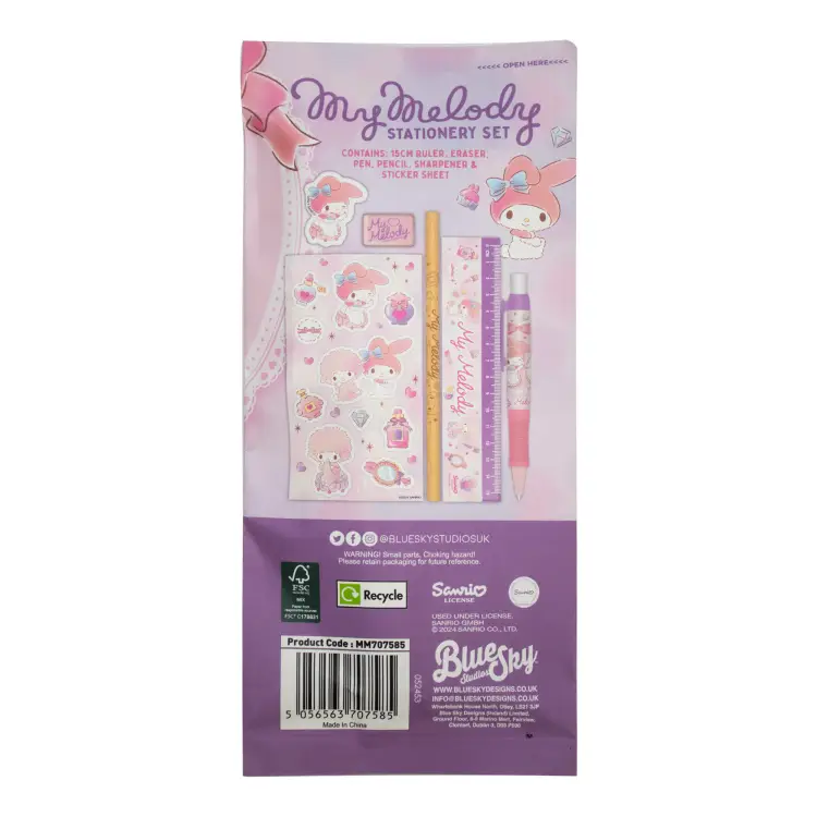 MY MELODY - Zestaw papeterii