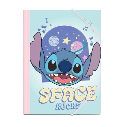 STITCH - Space Rocks - Elastyczny Folder Rozmiar 25x35cm