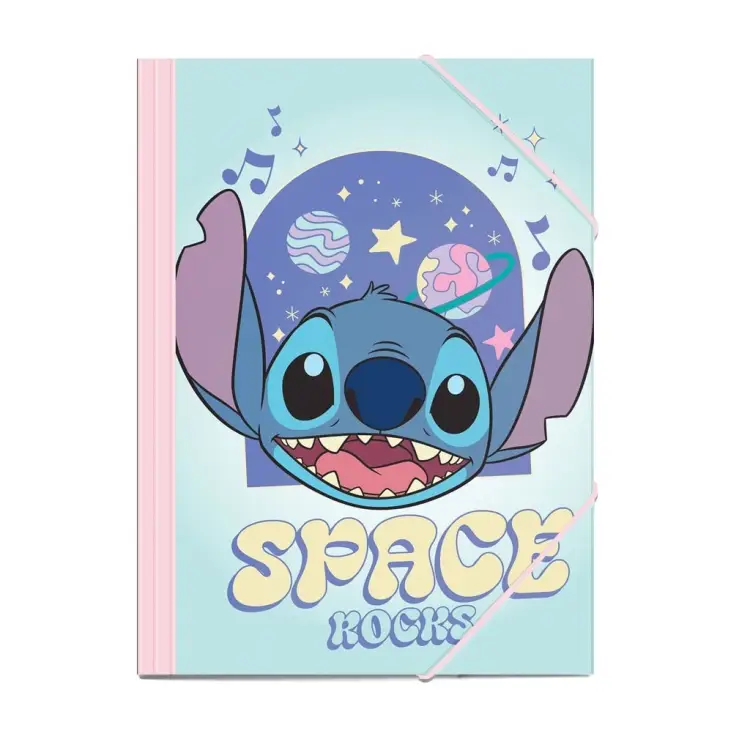 STITCH - Space Rocks - Elastyczny Folder Rozmiar 25x35cm