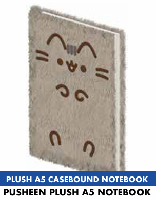 PUSHEEN - Pluszowy notatnik A5