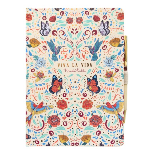 FRIDA KAHLO - Viva La Vida - Pudełko upominkowe A5 Notatnik Premium + Długopis