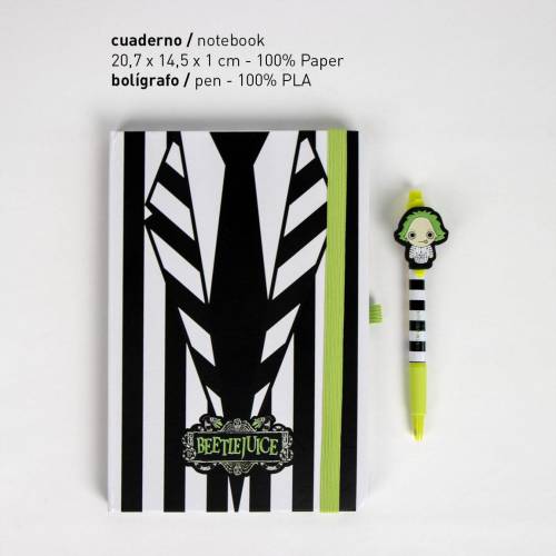 BEETLEJUICE - Zestaw Premium A5 notatnik + długopis