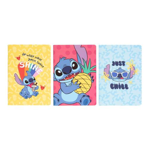 STITCH - 3 zestawy notatników - rozmiar A5