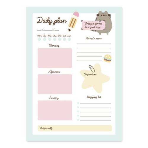 PUSHEEN - Foodie - planer tygodniowy - notes A5