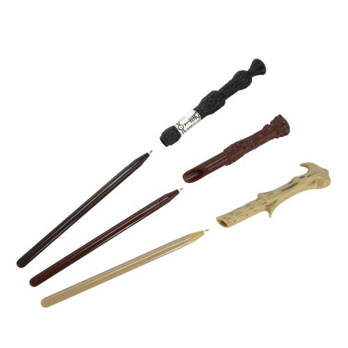 HARRY POTTER - Zestaw 3 długopisów z różdżką