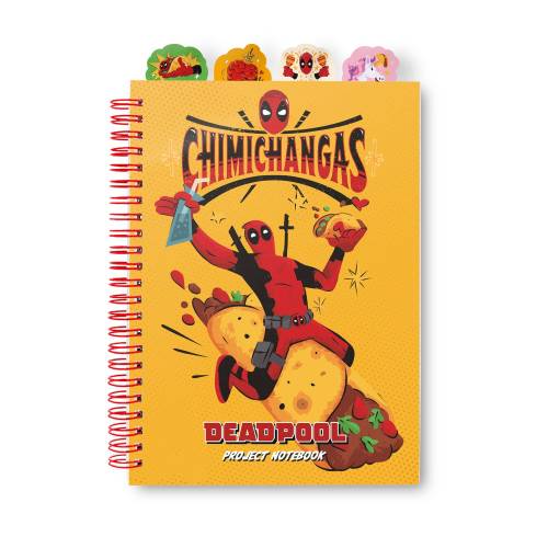 DEADPOOL - Chimichangas - Notatnik + przekładki - Rozmiar A5
