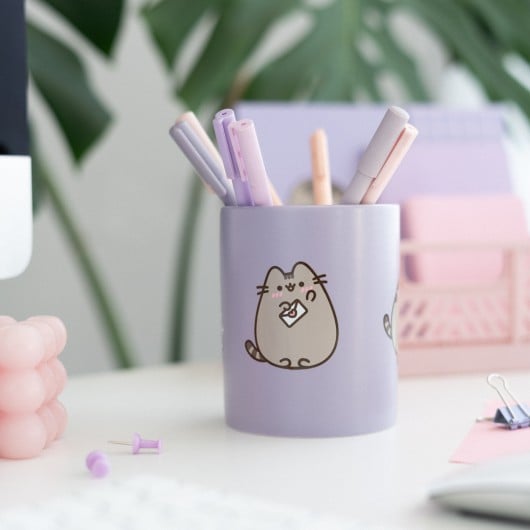 PUSHEEN - Love - Ceramiczny przybornik na długopisy