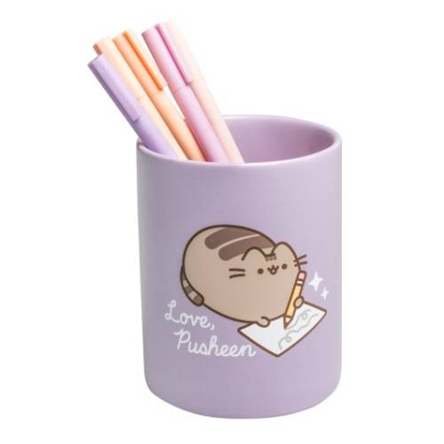PUSHEEN - Love - Ceramiczny przybornik na długopisy