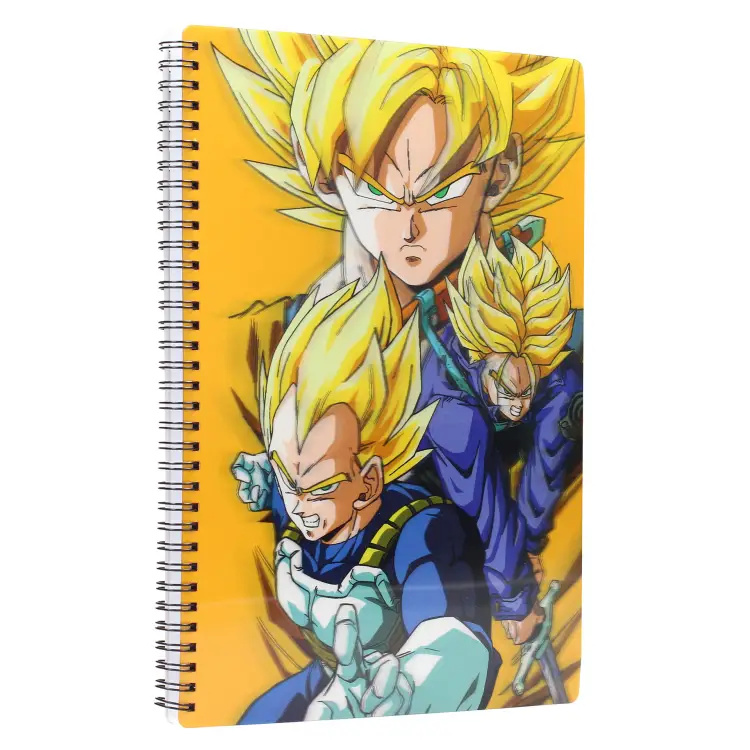 DRAGON BALL Z - Żółty - Notatnik 3D z efektem soczewkowym