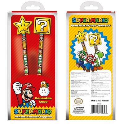 SUPER MARIO - Core - nakładka na ołówek 2 sztuki