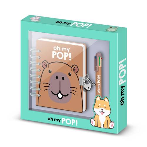 OH MY POP! - Kapibara - Pudełko upominkowe - Pamiętnik + długopis