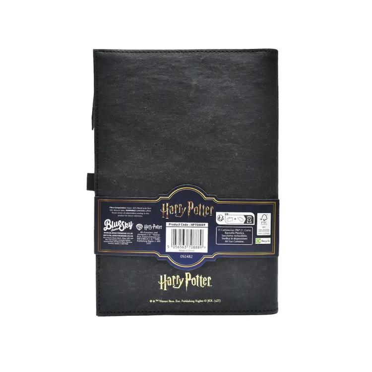 HARRY POTTER - Notatnik A5 Premium z kieszenią na zamek błyskawiczny