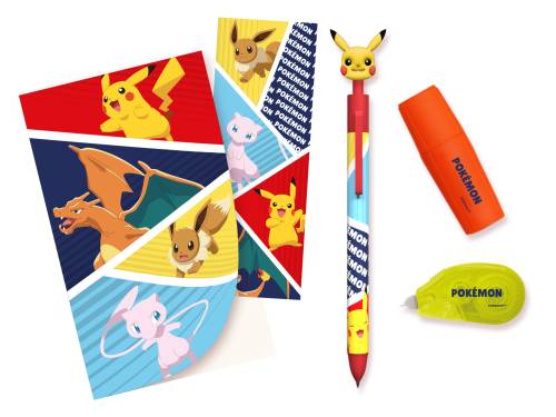 POKEMON - Zestaw piśmienny z notatnikiem - 5 szt.