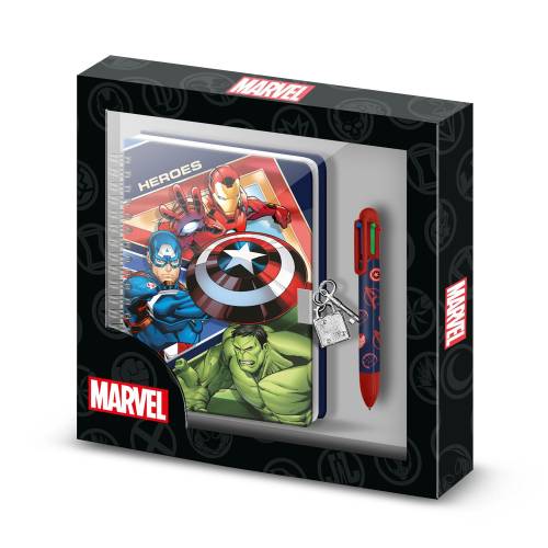AVENGERS - pudełko upominkowe - pamiętnik + długopis