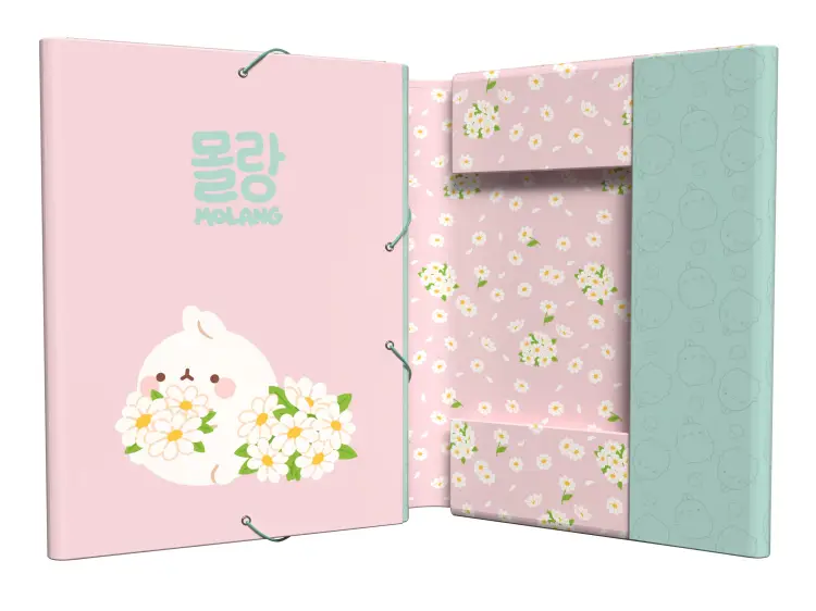 MOLANG - Blossom - Segregator A4 Premium z klapkami i gumką