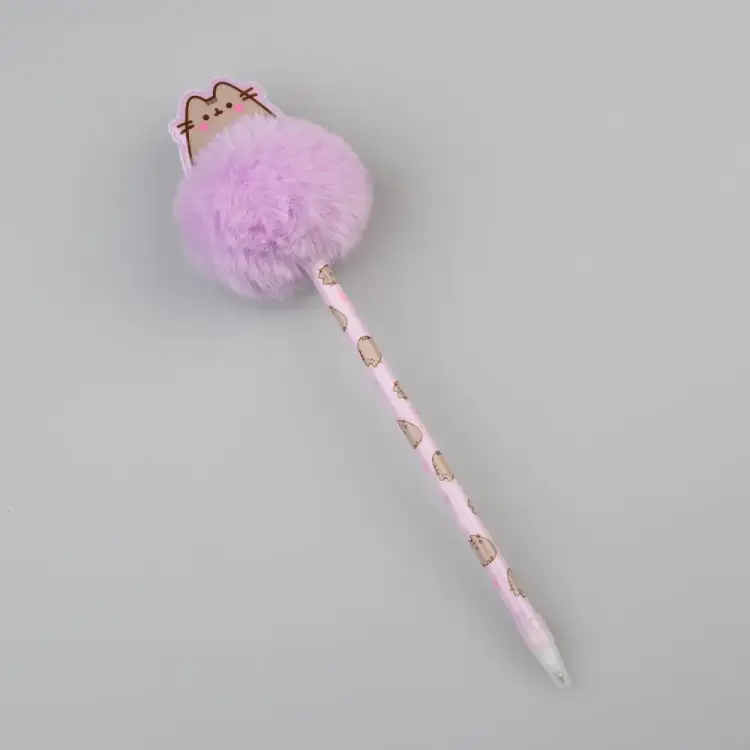 PUSHEEN - Pudełko 10 długopisów z pomponami
