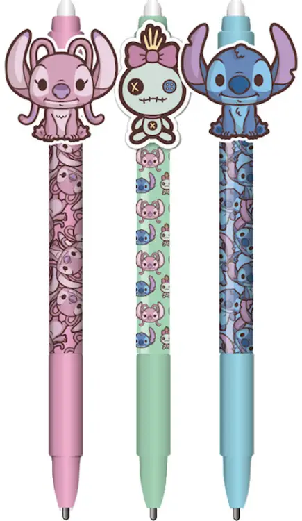 STITCH & ANGEL - Długopis żelowy wymazywalny Head Topper (zestaw 36 sztuk)